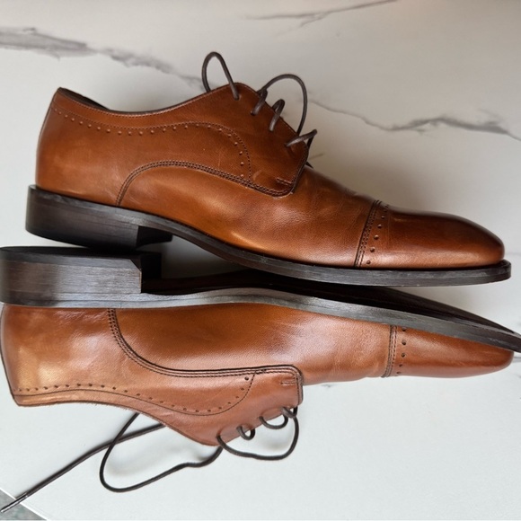 Johnston and Murphy Men's 8.5M Novick Cap Toe Lace Up Oxford Shoes(59 2540) - Picture 3 of 11